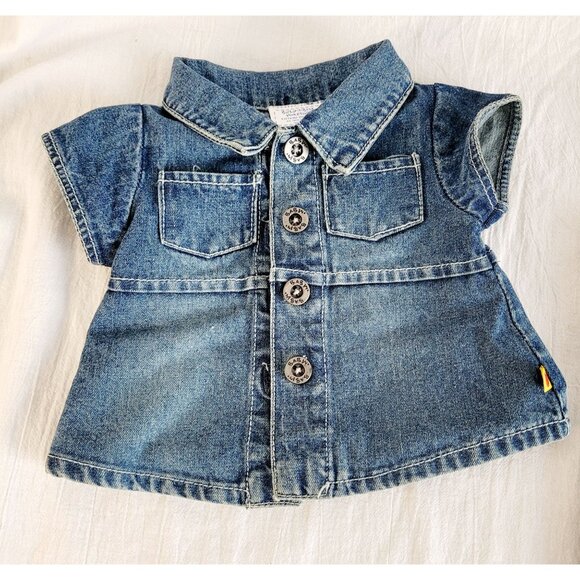 Build-A-Bear Workshop Denim Overalls & Dress Set with Boots & Shoes - Picture 8 of 15